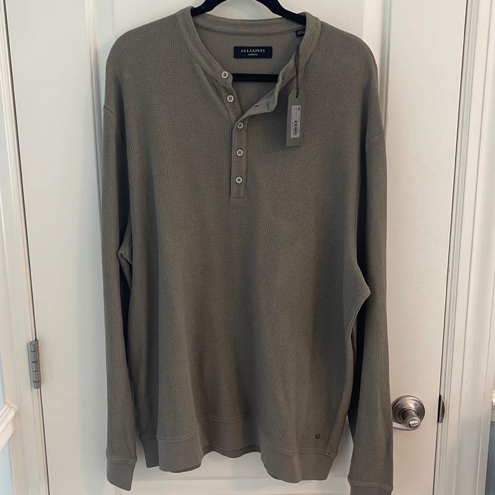 All Saints Henley Long Sleeve (Oversized Fit)
